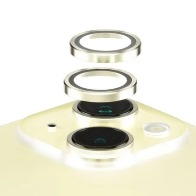 Panzerglass&trade; Hoops Camera Lens Protector Iphone 15 | 15 Plus - Yellow